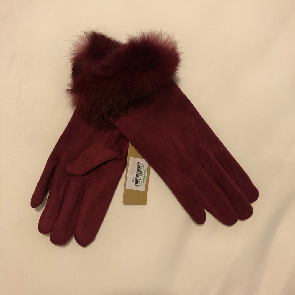 El Corte Ingles Burgundy Gloves 🧤🤩